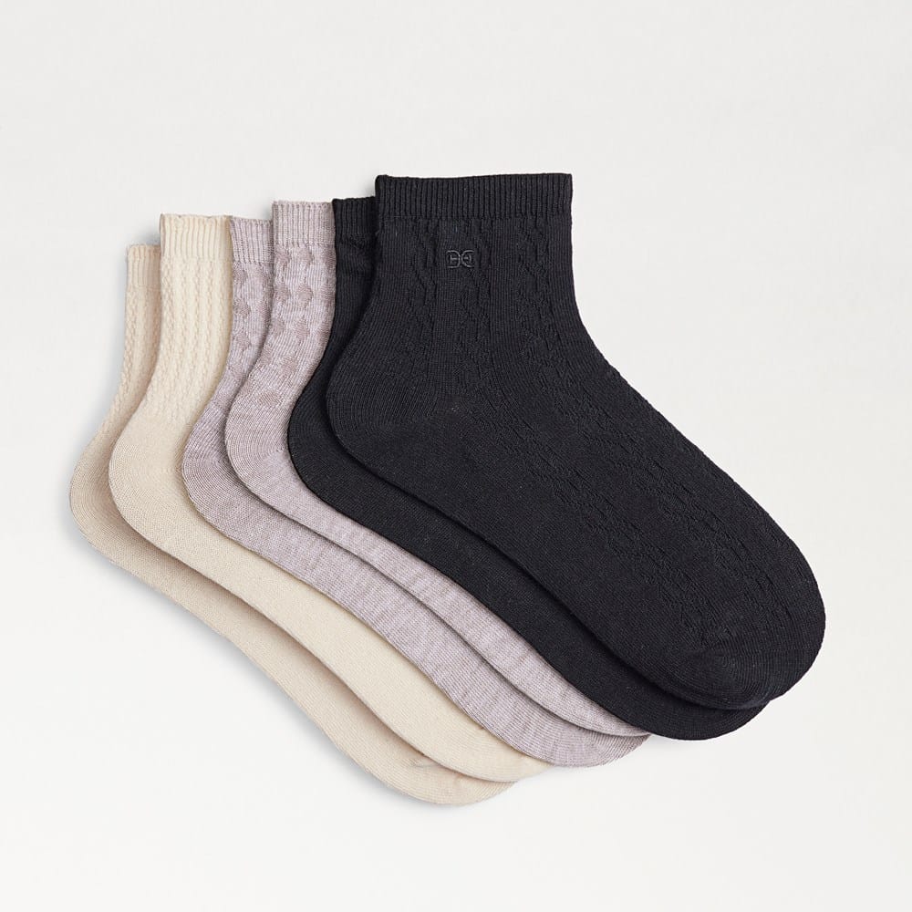 3 Pack Texture Cotton Anklet