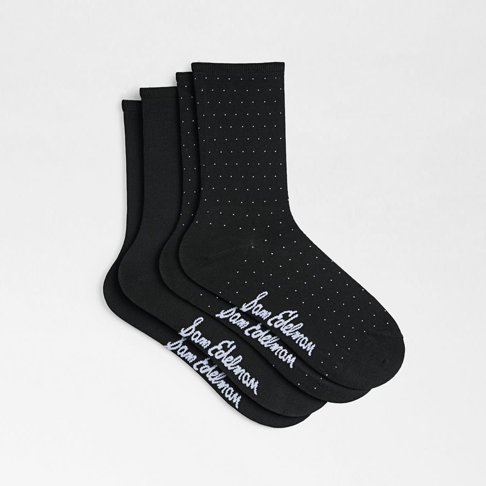 2 Pack Rayon Pin Dot Crew