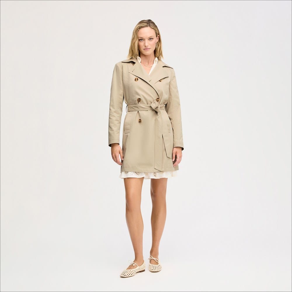 Double Breasted Trench Coat - Image 3