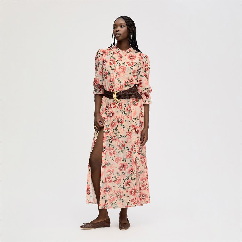 Blouson Midi Dress