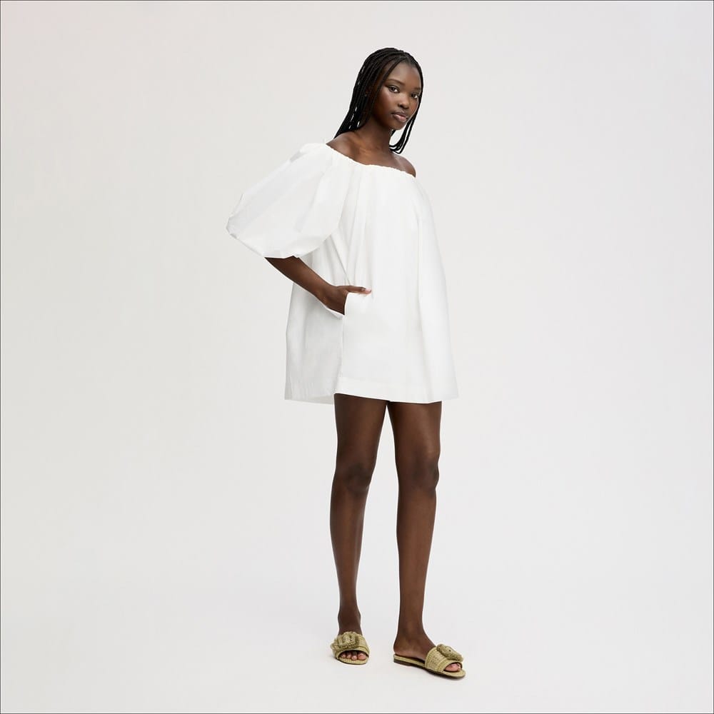 Bubble Sleeve Mini Dress - Image 3