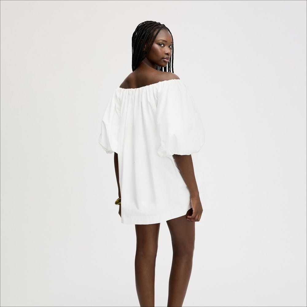 Bubble Sleeve Mini Dress - Image 4