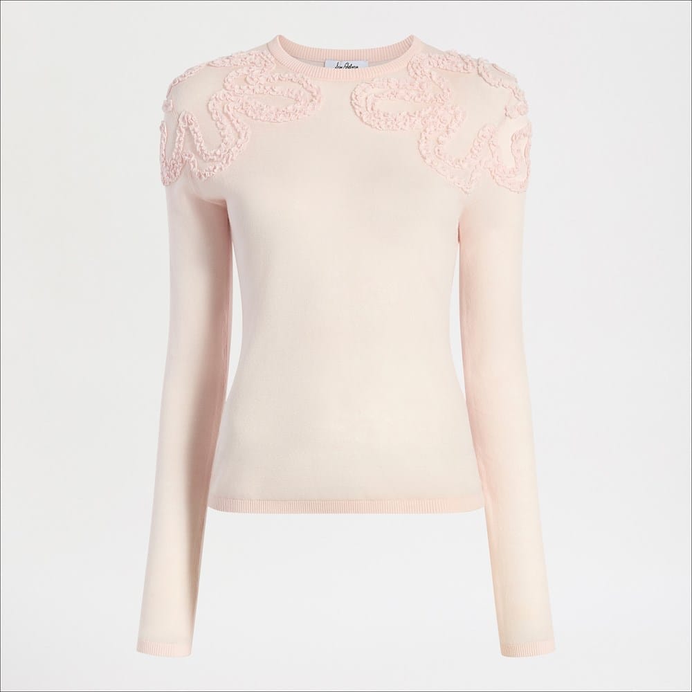 Long Sleeve Ruffle Detail Sweater - Image 5
