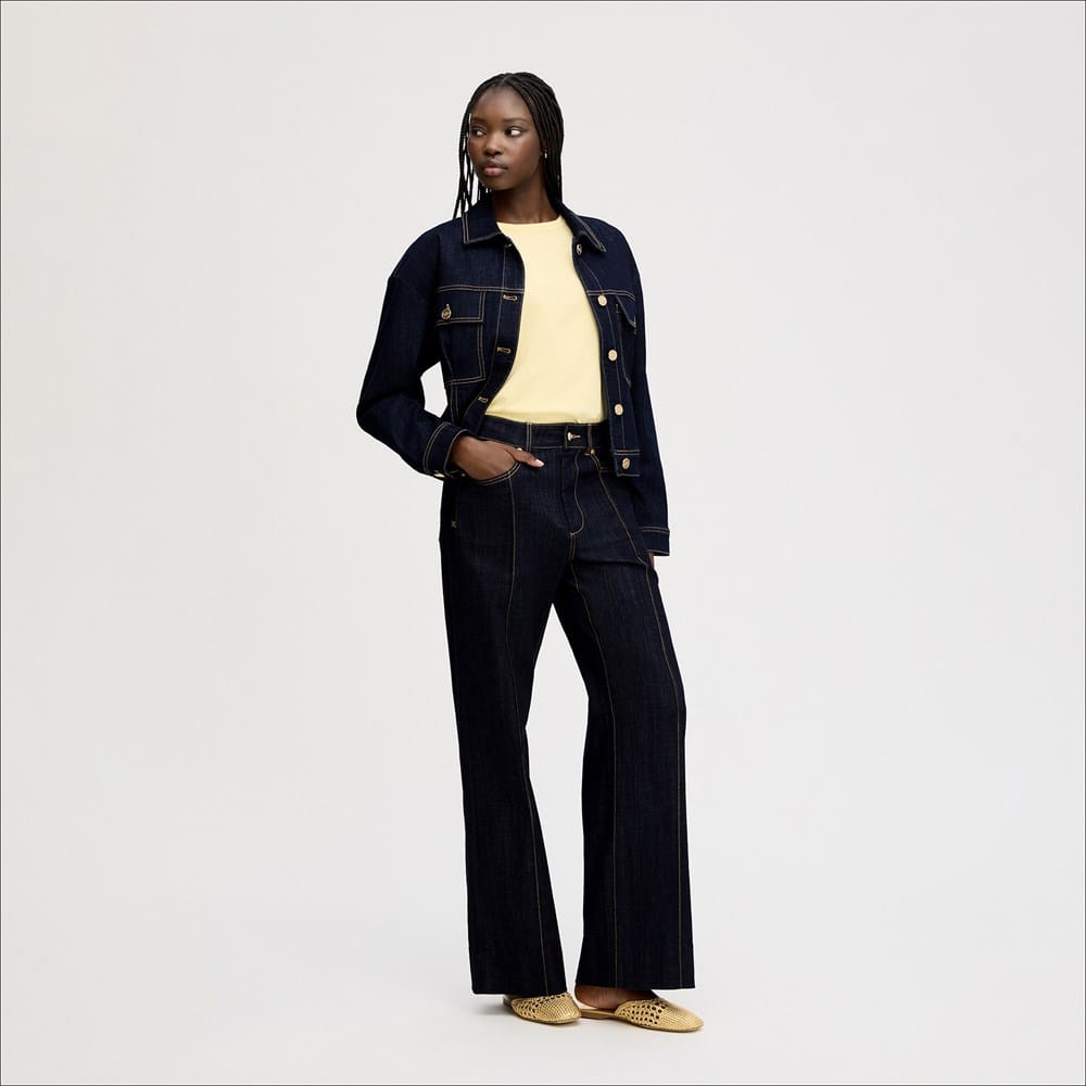 Cinch Waist Denim Jacket - Image 3