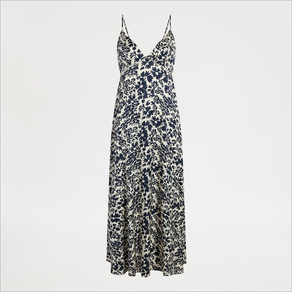 Lace Trim Slip Maxi Dress