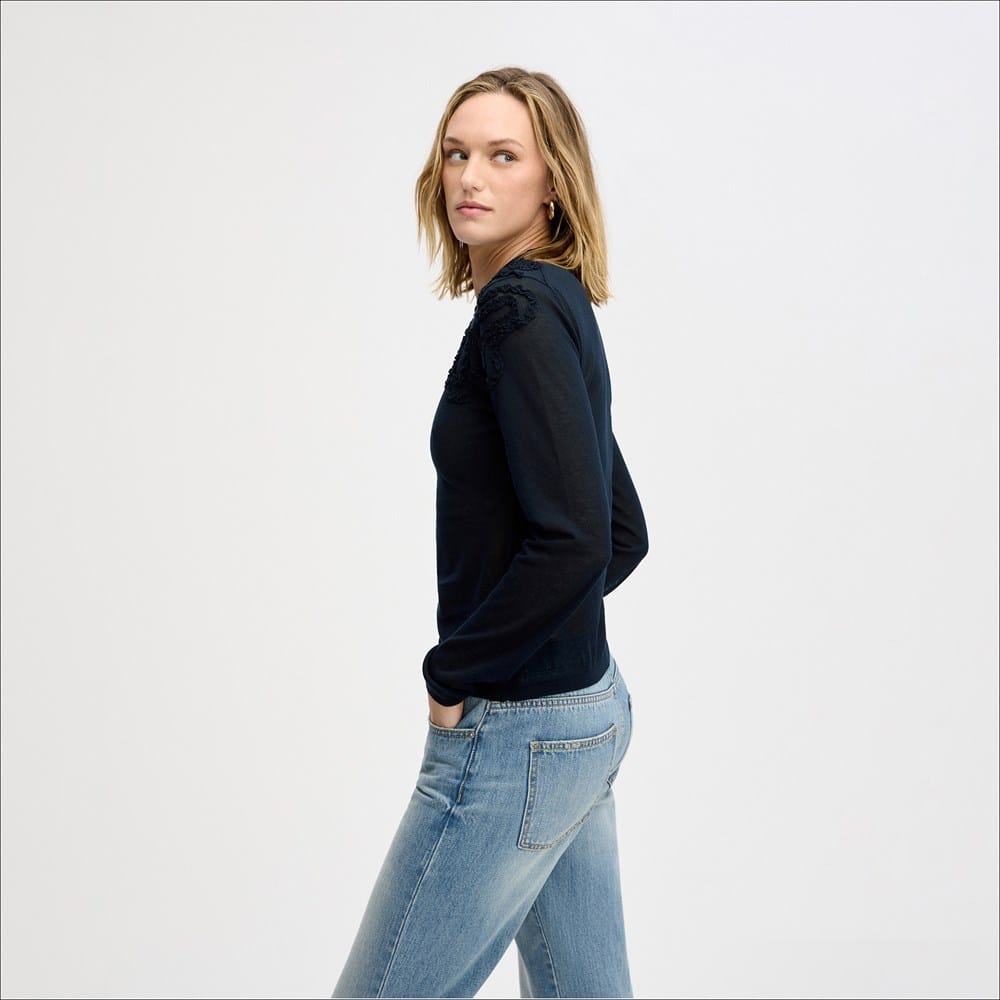 Ruffled Detail Sweater - Image 3