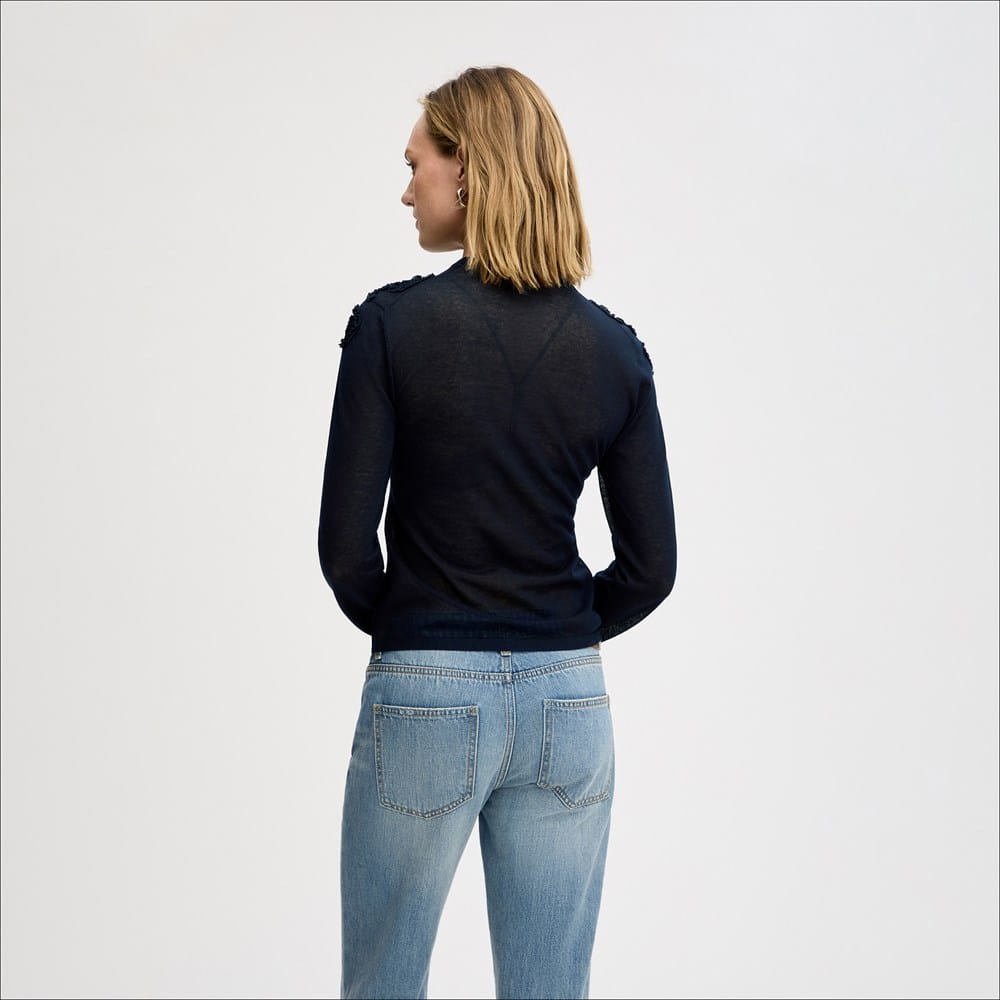 Ruffled Detail Sweater - Image 4