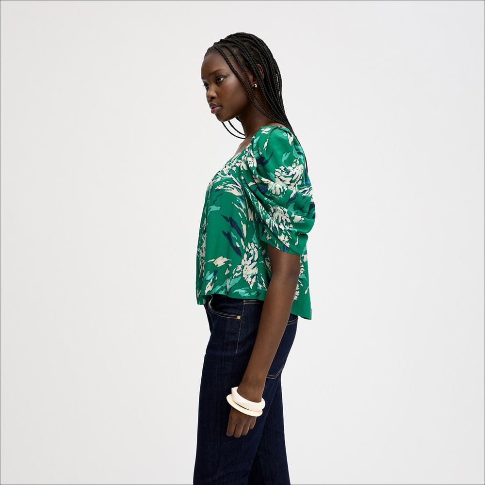 Square Neck Short Sleeve Top - Image 3