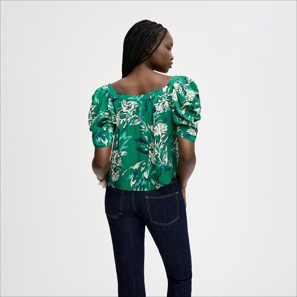 Square Neck Short Sleeve Top - Image 4