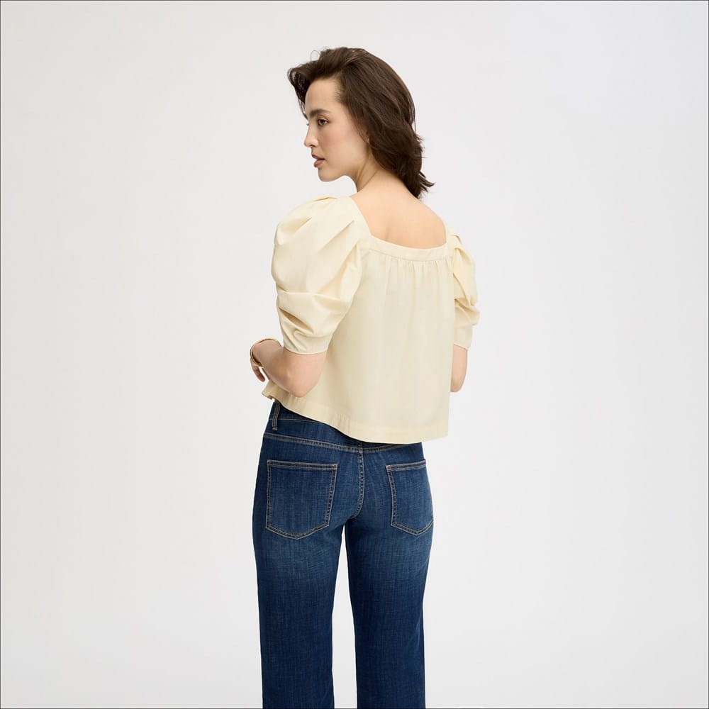 Square Neck Short Sleeve Top - Image 2