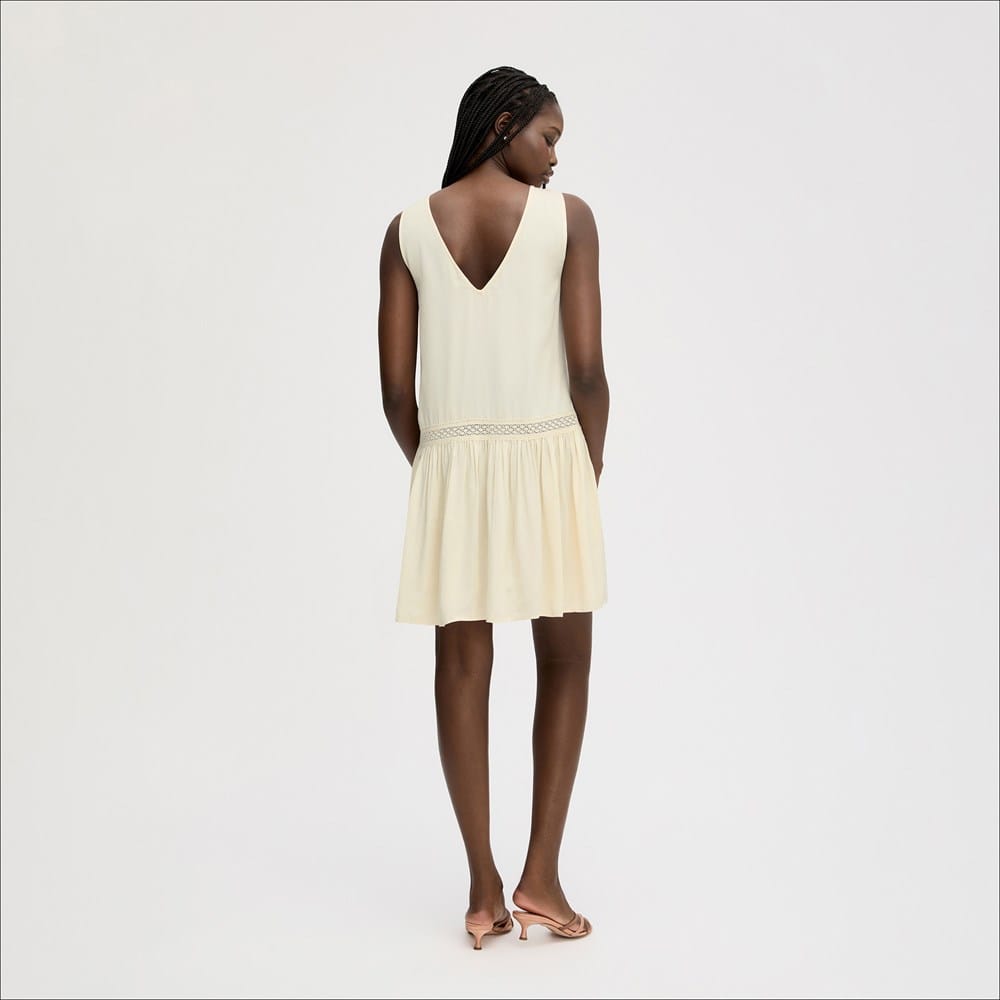 V Back Mini Tiered Dress - Image 3