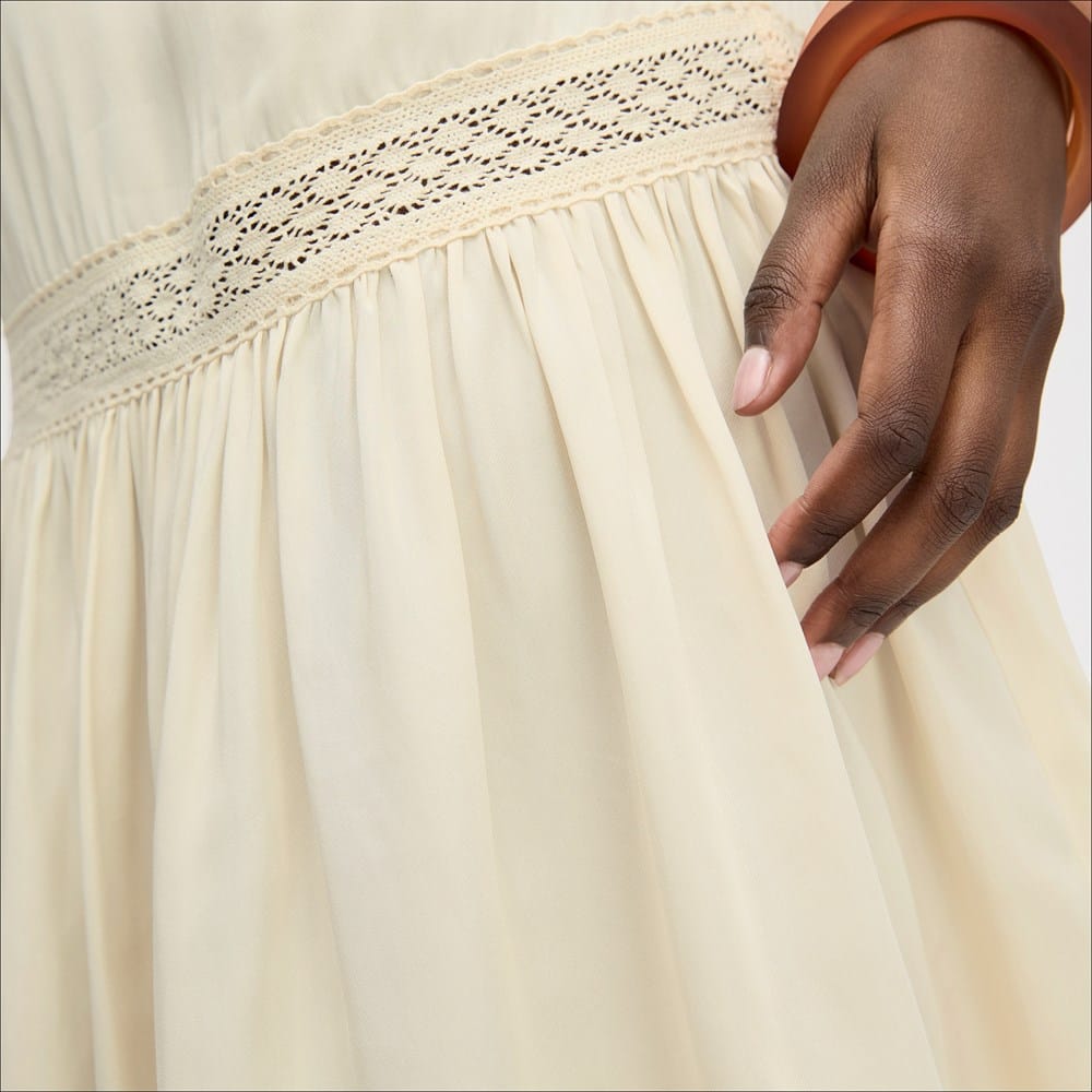 V Back Mini Tiered Dress - Image 4
