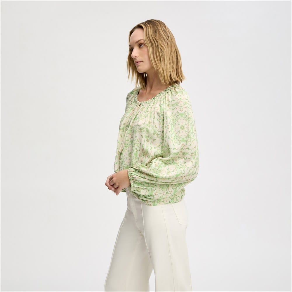 Gathered Boho Blouse - Image 3