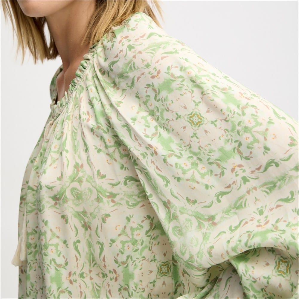 Gathered Boho Blouse - Image 7