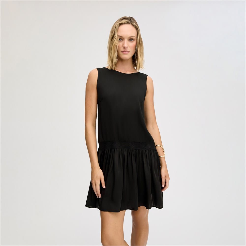 V Back Mini Tiered Dress - Image 4