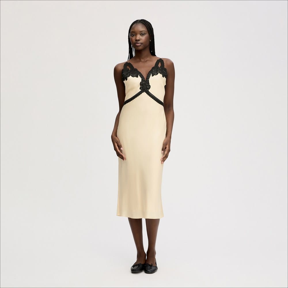 Lace Trim Cami Dress - Image 2