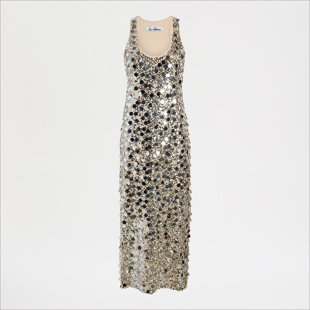 Mesh Sequin Tank Midi Dress - Image 5