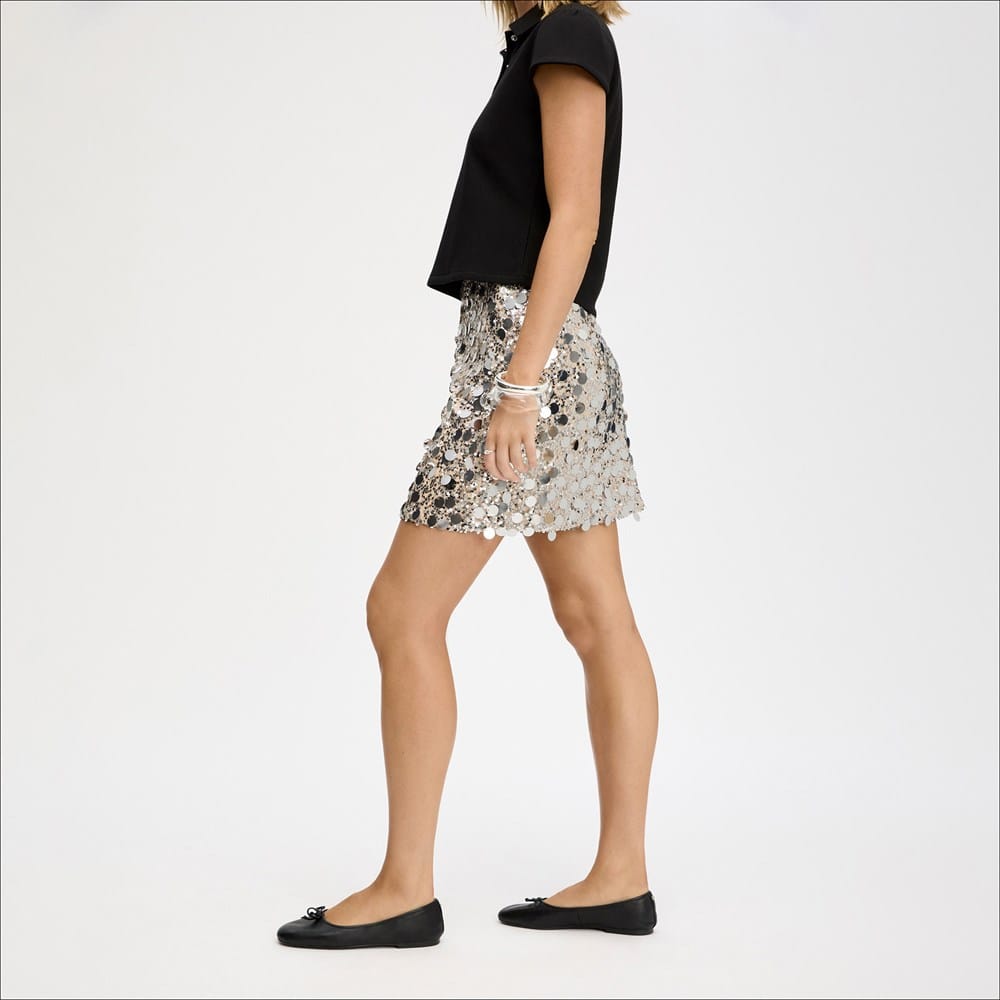 Sequin Mini Skirt - Image 3