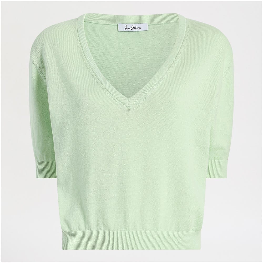 V-Neck Short Sleeve Sweater - Image 5