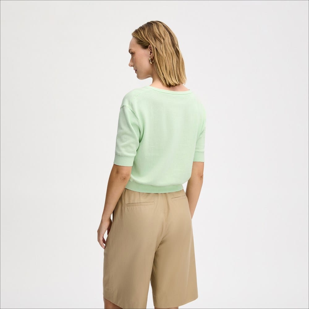 V-Neck Short Sleeve Sweater - Image 4