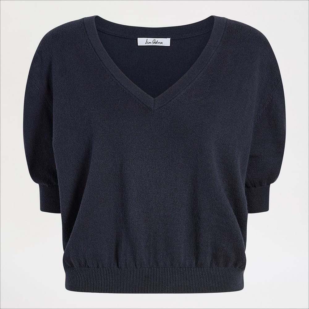 V-Neck Short Sleeve Sweater - Image 6