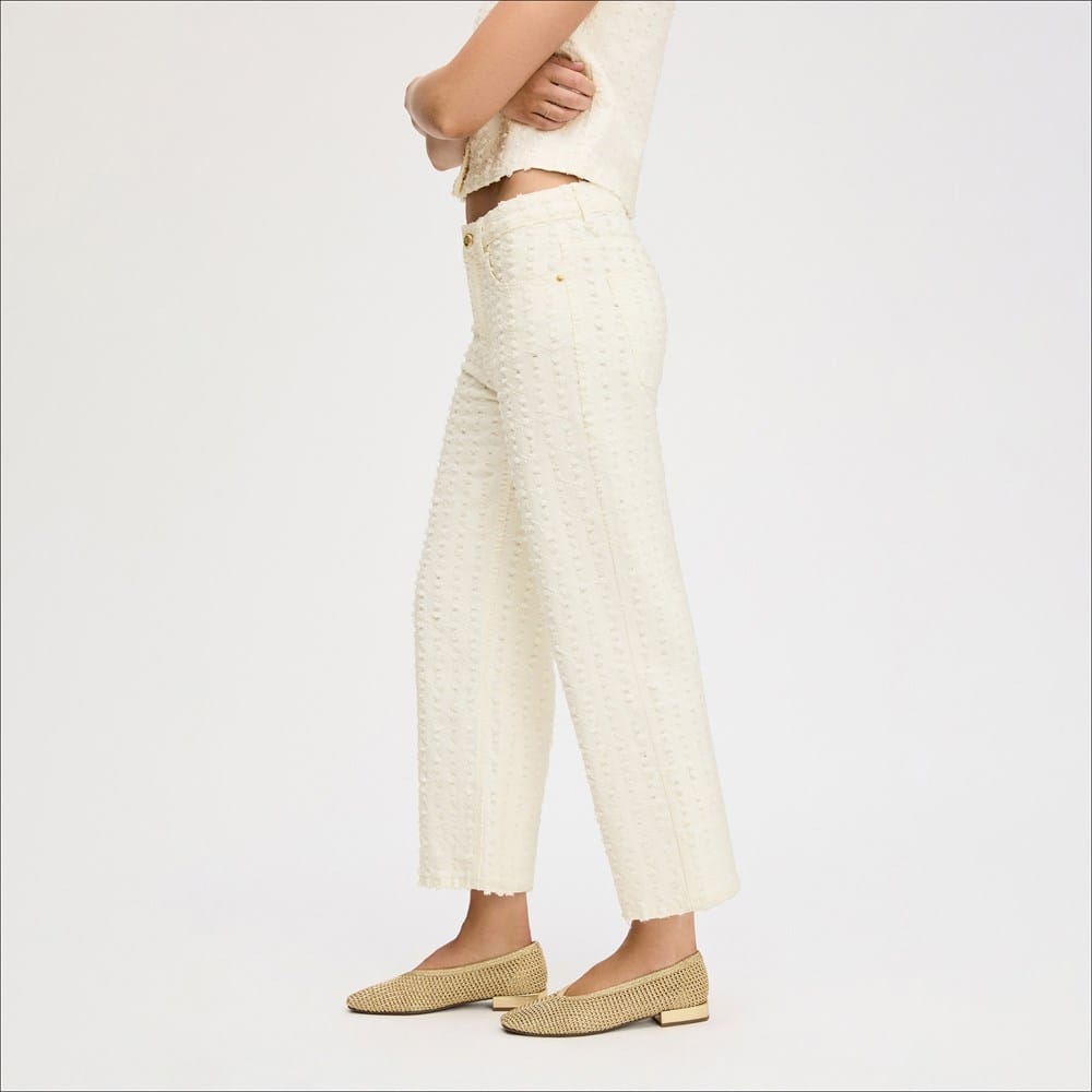 Laser Fray Wide Leg Jean - Image 4