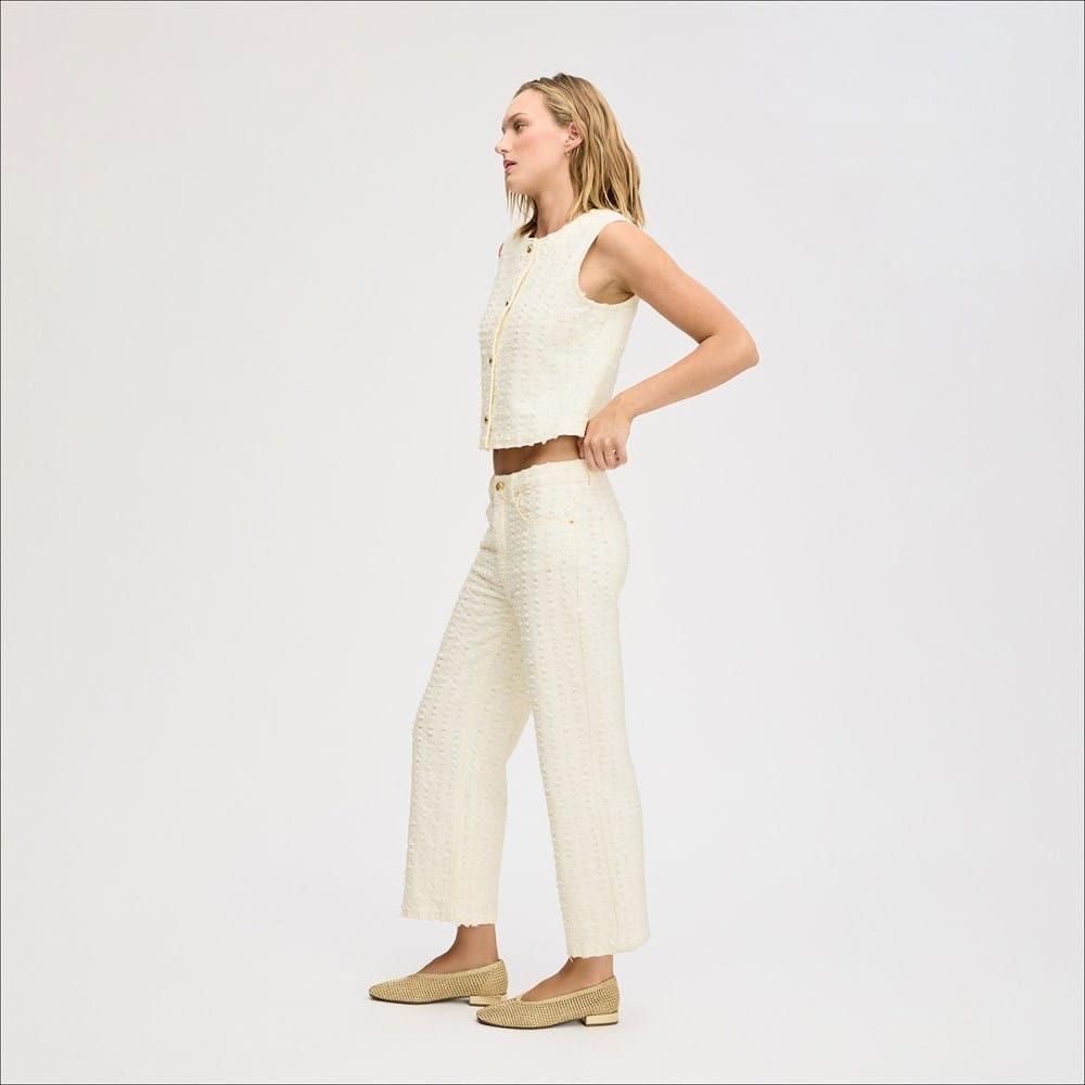 Laser Fray Wide Leg Jean - Image 2
