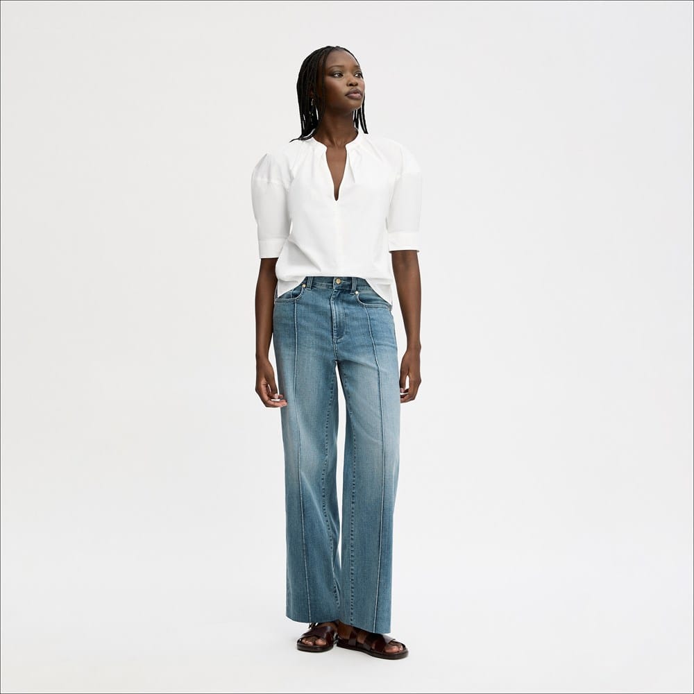 Pintuck Trouser Jean