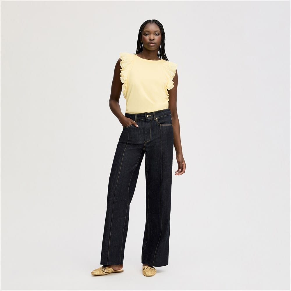 Pintuck Trouser Jean