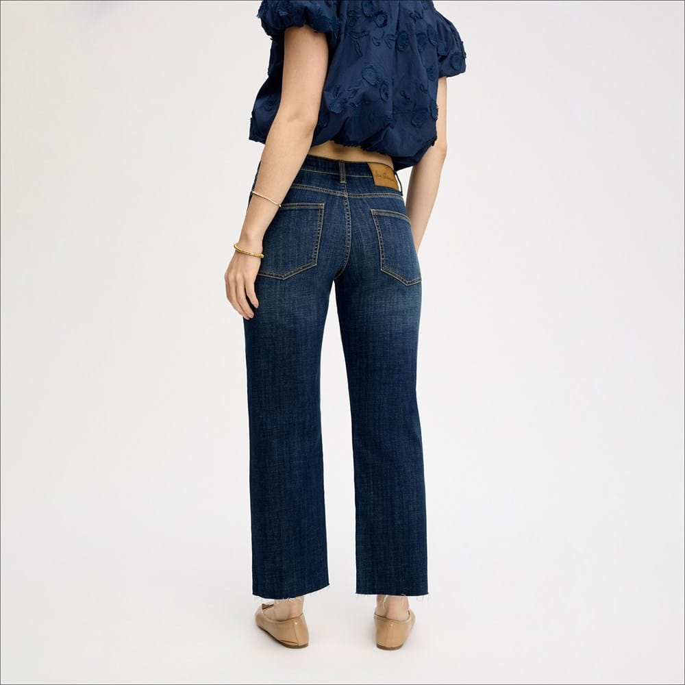 Mid Rise Straight Ankle Jean - Image 4