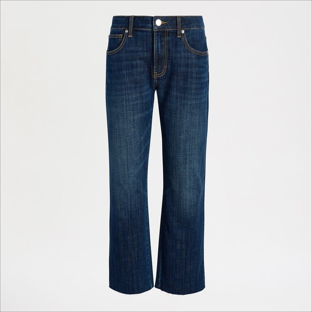 Mid Rise Straight Ankle Jean