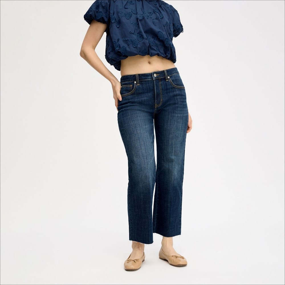Mid Rise Straight Ankle Jean - Image 2