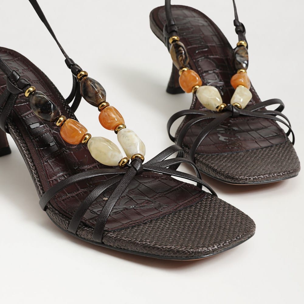 Paloma Kitten Heel Wrap Sandal - Image 7