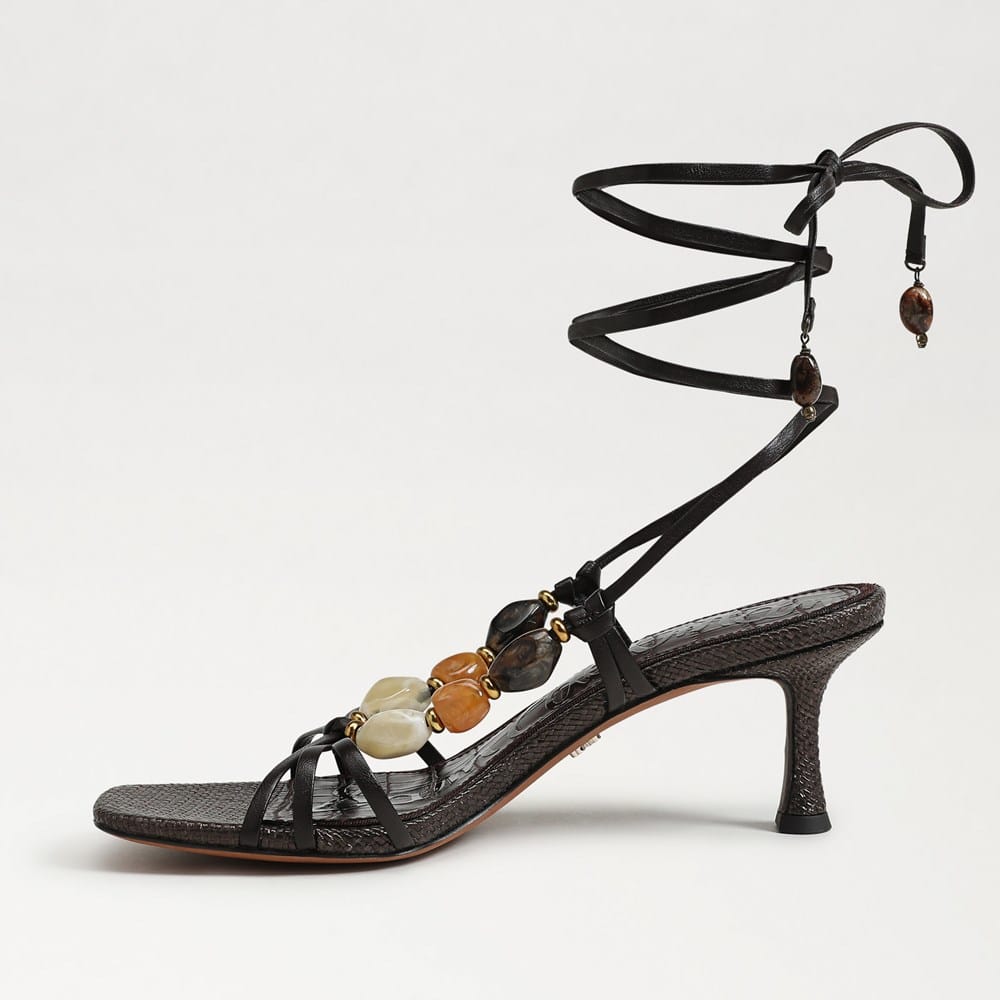 Paloma Kitten Heel Wrap Sandal - Image 4