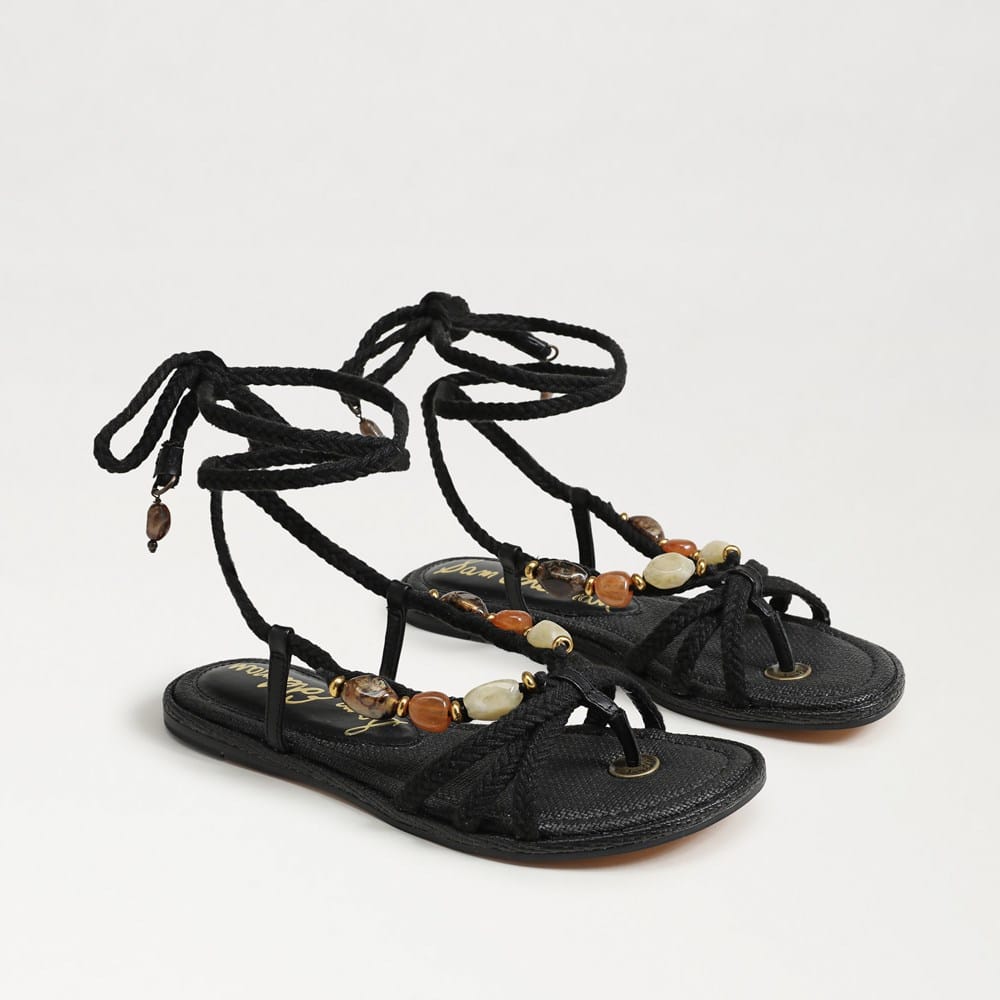 Rori lace Up Flat Sandal