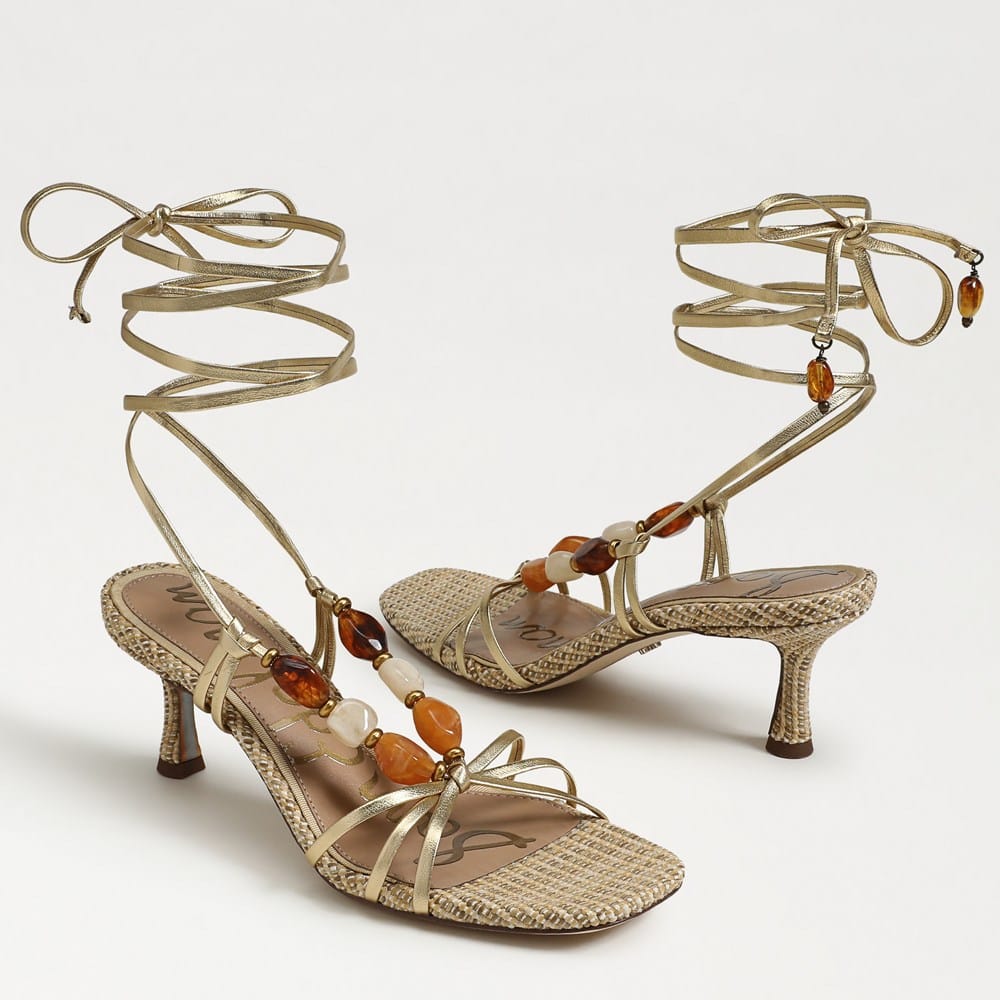 Paloma Kitten Heel Wrap Sandal - Image 7