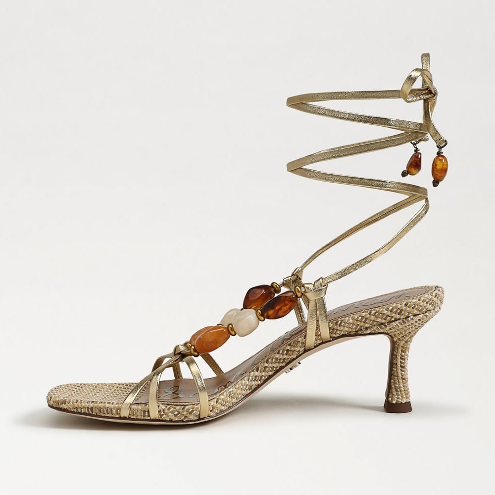Paloma Kitten Heel Wrap Sandal - Image 4