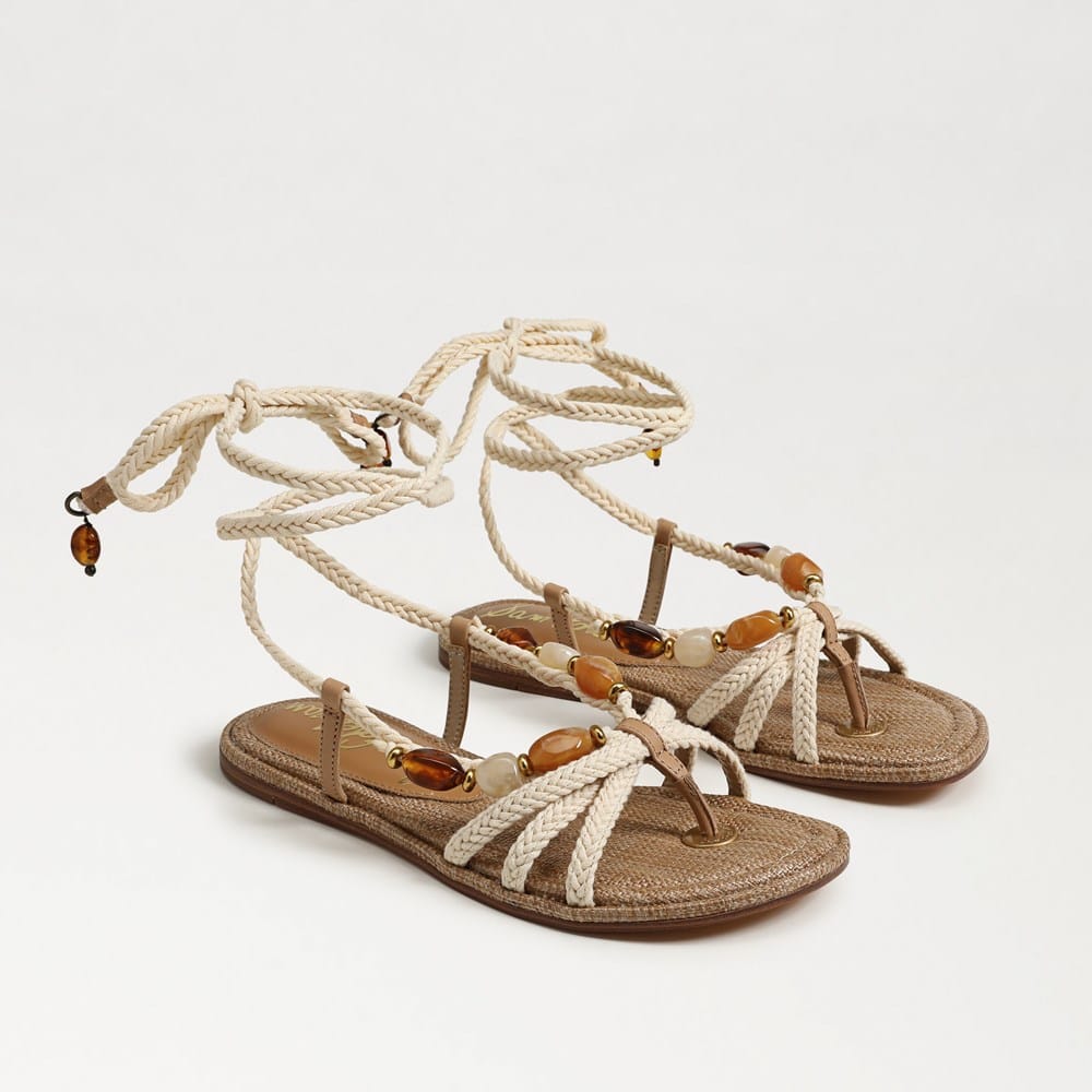 Rori lace Up Flat Sandal
