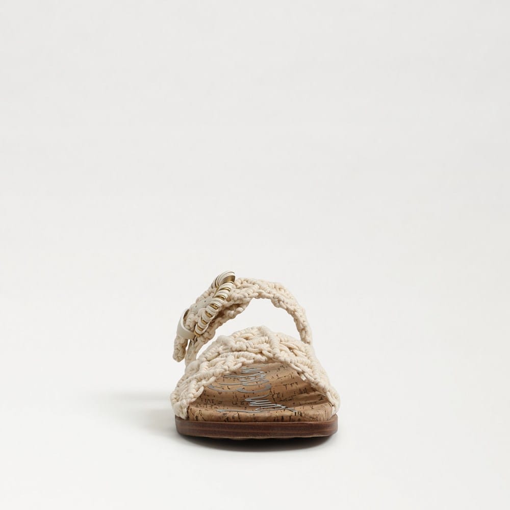 Lucy Woven Slip On Buckle Sandal - Image 3