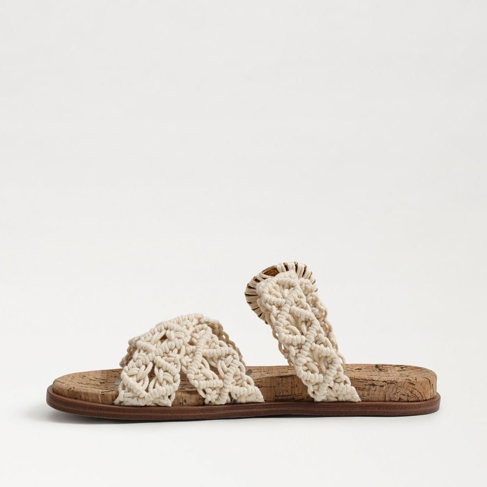 Lucy Woven Slip On Buckle Sandal - Image 4