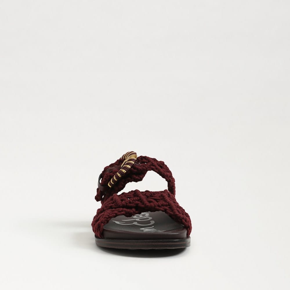 Lucy Woven Slip On Buckle Sandal - Image 3