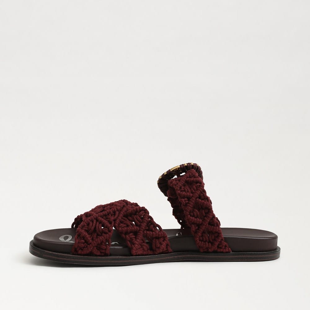 Lucy Woven Slip On Buckle Sandal - Image 4