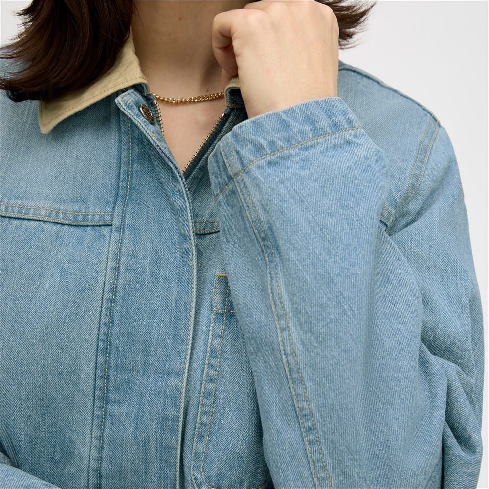 Washed Denim Jacket - Image 4