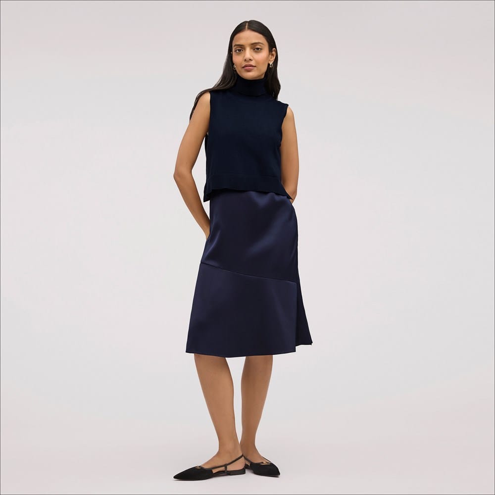 Sweater with Slip Midi Dress