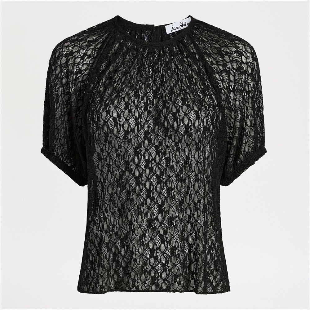 Stretch Lace Short Sleeve Top - Image 5