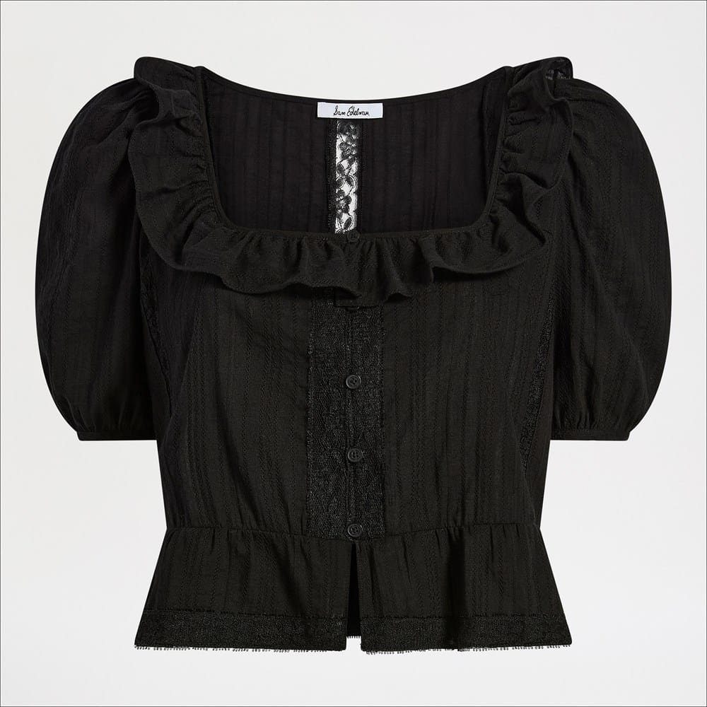 Short Sleeve Peasant Top - Image 5