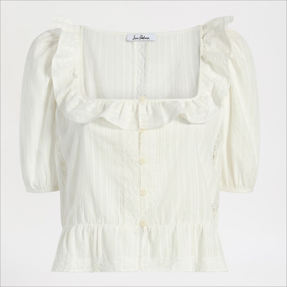 Short Sleeve Peasant Top - Image 4