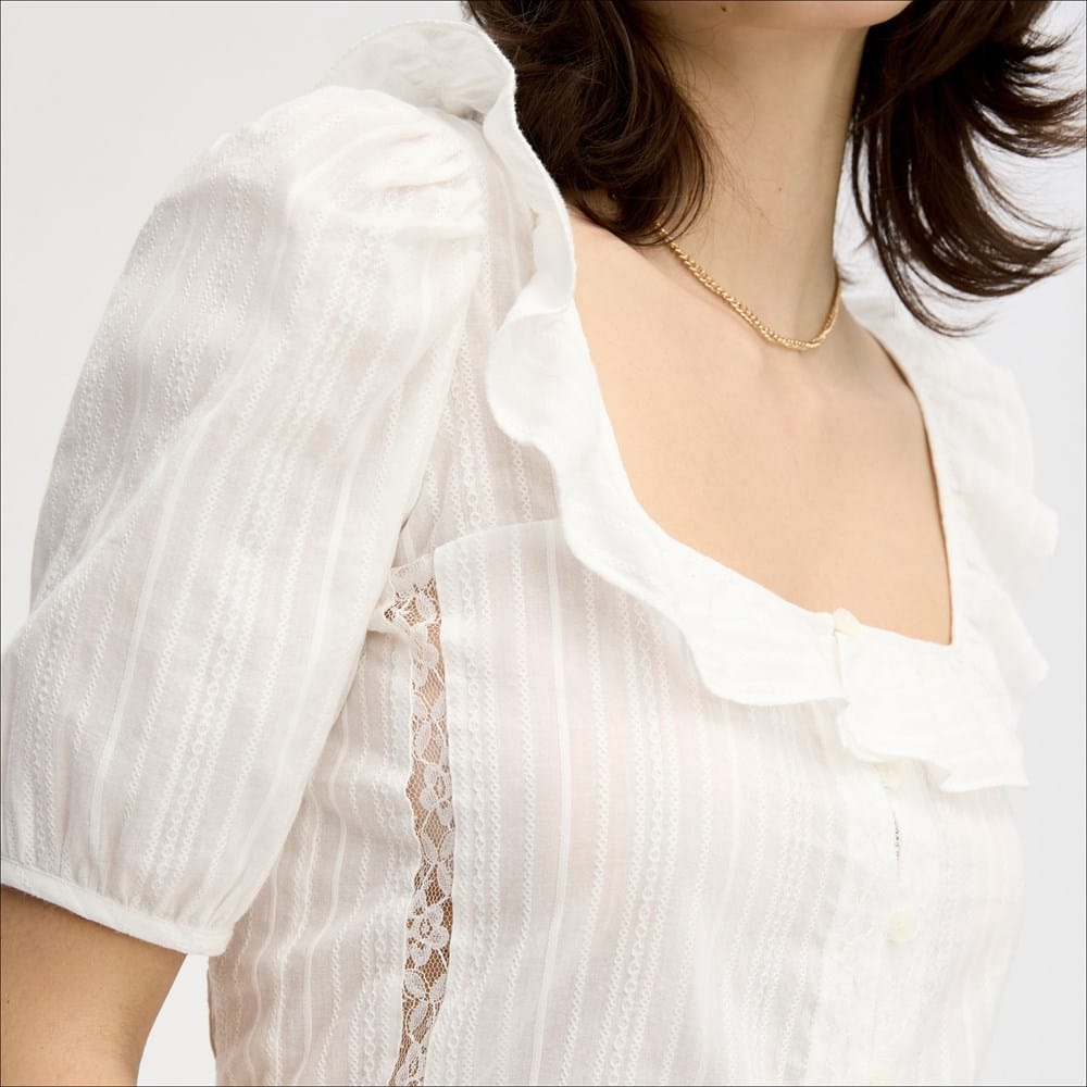 Short Sleeve Peasant Top - Image 5
