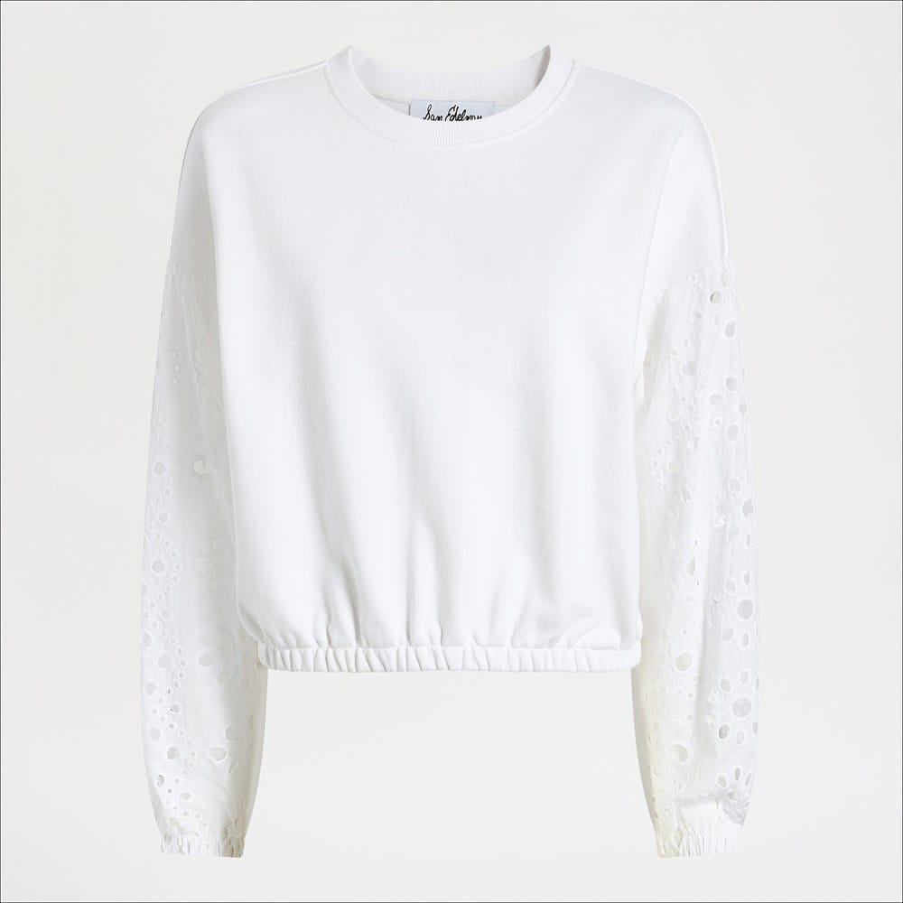 Drop Shoulder Combo Long Sleeve Top - Image 2