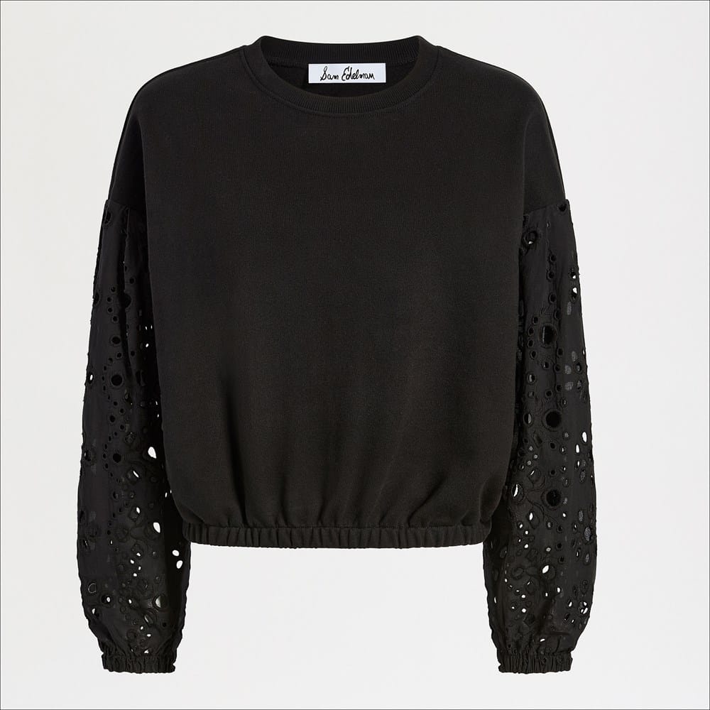 Drop Shoulder Combo Long Sleeve Top - Image 2